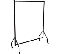 Amazon Basics Heavy Duty Clothes Rail Garment Rail, 1.21 x 1.52 m, Black