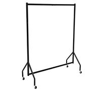 Amazon Basics Heavy Duty Clothes Rail Garment Rail, 1.21 x 1.52 m, Black