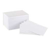 Amazon Basics Heavy Weight Ruled Lined Index Cards 300 Count 100 Pack of 3 White 3 x 5 Inch Card