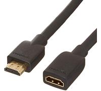 Amazon Basics High-Speed Male to Female HDMI Extension Cable, 1.8 m / 6 Feet, Black