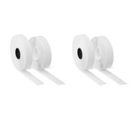 Amazon Basics Hook & Loop (Velcro) Interlocking Tape, Adhesive Sticky Back, 3 m x 1.9 cm, White (Pack of 2)