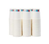 Amazon Basics Hot Drinks Polyethylene Paper Cups, 207 ml, Pack of 150, White