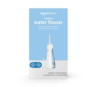 Amazon Basics HydroClean Cordless Water Flosser 1 Water Flosser Handle 2 Flosser Tips 2 AA batteries included