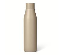 Amazon Basics Insulated Stainless Steel Water Bottle, 600ml, Double-Wall, BPA-Free, Leak-Proof, Linen Gray
