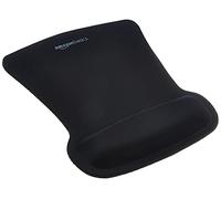 Amazon Basics Irregular Gel Mouse Pad with Wrist Rest, 20 x 25 cm, Black