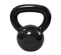 Amazon Basics Kettlebell - Cast Iron Resistance Training Weight with Textured Wide Grip Handle - Painted Finish - Black