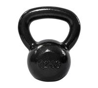 Amazon Basics Kettlebell - Cast Iron Resistance Training Weight with Textured Wide Grip Handle - Painted Finish - Black