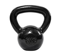 Amazon Basics Kettlebell - Cast Iron Resistance Training Weight with Textured Wide Grip Handle - Painted Finish - Black