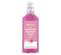Amazon Basics Kids Mouthwash with Fluoride Anticavity Alcohol-Free Bubble Gum 18 fl oz (Pack of 1)