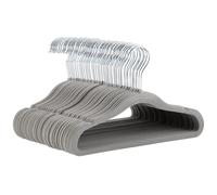Amazon Basics Kids Velvet, Non-Slip Clothes Hangers for Infant and Tod