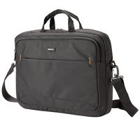 Amazon Basics Compact Laptop Shoulder Bag Carrying case with Accessory Storage Pockets (17.3 inch - 44 cm), Black, 1-Pack