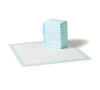 Amazon Basics Leakproof, 5-Layer, Scented Dog Pee Pads for Potty Training, 55.9 x 55.9 cm, Pack of 1, Regular (30 Count), Blue & White
