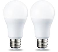 Amazon Basics LED E27 Edison Screw Bulb, 10 W (Equivalent to 75W), Warm White, Non Dimmable - 2 Count (Pack of 1)