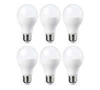 Amazon Basics LED E27 Edison Screw Bulb, 13W (Equivalent to 100W), Warm White, Non Dimmable - Pack of 6