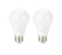 Amazon Basics LED E27 Edison Screw Bulb, 8W (equivalent to 60W) Cool White, Non-Dimmable (2-Pack)