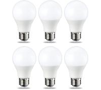 Amazon Basics LED E27 Edison Screw Bulb, 9W (Equivalent to 60W), Warm White, Dimmable - Pack of 6