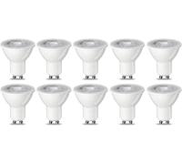 Amazon Basics LED GU10 Spotlight Bulb, 4.7W (Equivalent to 50W), Warm White, Non Dimmable - Pack of 10