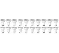 Amazon Basics LED GU10 Spotlight Bulb, 4.7W (Equivalent to 50W), Warm White, Non Dimmable - Pack of 20