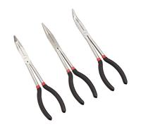 Amazon Basics Long Reach Pliers Set - Black, 3 Count