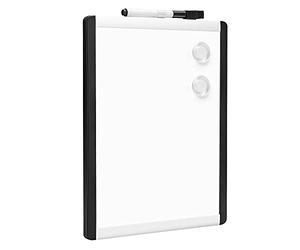 Amazon Basics Magnetic Dry Erase Board, plastic/aluminium frame, White, 21.6 cm x 28 cm
