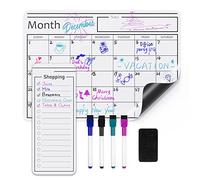 Amazon Basics Magnetic Dry Erase Whiteboard Sheet, Calendar, 30.5 cm x 43.2 cm