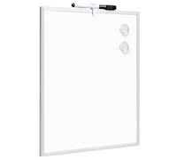 Amazon Basics Magnetic Dry Wipe Whiteboard, Dry Erase, Aluminum Frame, Magnetic Bulletin Board, Adhesive Wall Mount, for Home, Office, School, 28 x 36 cm