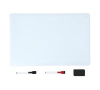 Amazon Basics Magnetic Large Whiteboard for Fridge, Dry Erase, with 2 Markers and 1 Eraser, Flexible Planner, Memo, Notice Board for Home, Kitchen, Office, School, 33 x 50 cm