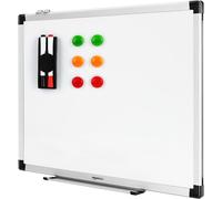 Amazon Basics Magnetic Whiteboard with Aluminum Frame, Pen Tray, 6 Magnets, 1 E