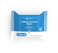 Amazon Basics Makeup Remover Wipes Gentle Cleansing Dermatologist Tested Fragrance Free Plant Based Alcohol Free Removes Waterproof Mascara
