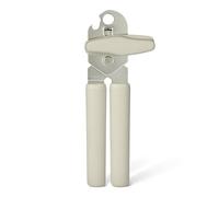 Amazon Basics Manual Can Opener, Soft Grip Handle, Dishwasher Safe, Linen Gray