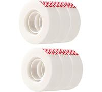 Amazon Basics Matte finish Tape, Engineered for Repairing, Tape Refills, 6 coun