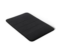 Amazon Basics Memory Foam Bath Mat, Extra Soft, Absorbent and Fast Dry Washable Rug for Bathroom, 43 x 61 cm, Black