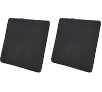 Amazon Basics Memory Foam Seat Cushion, Square Office Chair Cushion with Removable Cover, 37.6 x 38 x 3 cm, Black (Pack of 2)