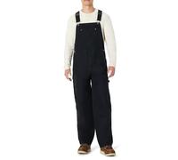 Amazon Basics Men's Relaxed Fit Workwear Bib Overall, Black, 40W x 32L