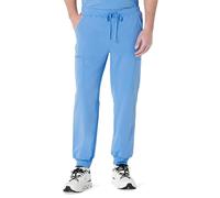 Amazon Basics Men's Scrubs Jogger Trousers Drawstring Waistband, Cornflower Blue, S Short