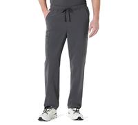 Amazon Basics Men's Scrubs Tapered-Leg Trousers Elastic Waistband, Charcoal, S