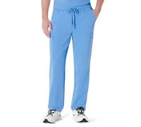 Amazon Basics Men's Scrubs Tapered-Leg Trousers Elastic Waistband, Cornflower Blue, M Short