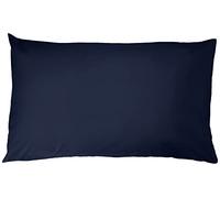 Amazon Basics Microfiber Pillowcases, Standard Size 50 x 80 cm (Pack of 2), Navy Blue, Pillows Not Included