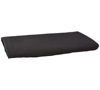 Amazon Basics Microfibre Flat Bed Sheet King Size, Soft Bedding, 275 x 275 cm, Black