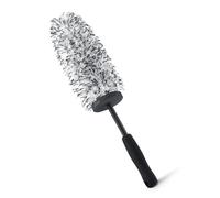 Amazon Basics Microfibre Wheel Cleaner Brush, for Rim Cleaning and Car Detailing, 42 cm length, Grey