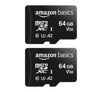 Amazon Basics microSDXC Memory Card with Full Size Adapter A2 U3 Read Speed up