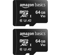 Amazon Basics MicroSDXC UHS-I Class 10 Memory Card with Full 64 GB (2pack)