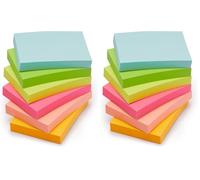 Amazon Basics Mini Rectangular Sticky Notes, 3.8 x 5 x 0.8 cm, Assorted Colors, 24 Count (Pack of 2)