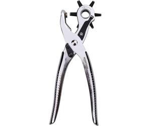 Amazon Basics Multi Hole Sizes Leather Punch Set, Rotary Puncher Maker Tool