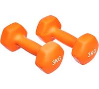 Amazon Basics Neoprene Dumbbell Pair, 3 kg, Orange