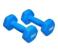 Amazon Basics Neoprene Dumbbell Pair, 4kgs, 2 kg (Set of 2), Azul