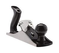 Amazon Basics No.4 Adjustable Bench Hand Plane, 2-Inch (51 mm) Blade, Cast-Iron Body, Adjustable Mouth & Depth Gauge, Smooth Planing for Woodwork & Carpentry - Grey/Black