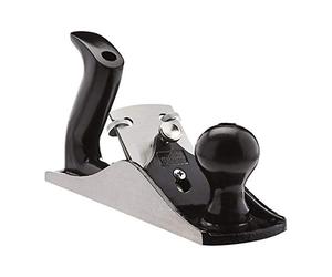 Amazon Basics No.4 Adjustable Bench Hand Plane, 2-Inch (51 mm) Blade, Cast-Iron Body, Adjustable Mouth & Depth Gauge, Smooth Planing for Woodwork & Carpentry - Grey/Black