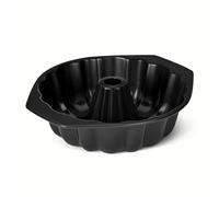 Amazon Basics Nonstick Fluted Cake Pan, Dishwasher and Oven-Safe, 25.4 cm, Black