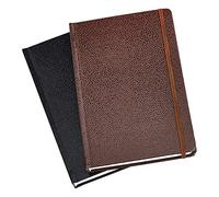 Amazon Basics Notebook, ShaGreen Journal, 2-Pack, Black Brown